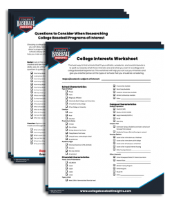 What do you want in a college baseball experience? Checklists Image